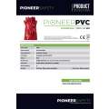 PIONEER SAFETY Pvc Coated Red Gloves Elbow Length G015