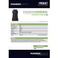 PIONEER SAFETY Latex Black Rubber Builders Glove G018