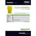 PIONEER SAFETY Rubber Household Gloves Flock Lined Small G031