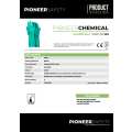PIONEER SAFETY Chemical Nitrile Gloves Green G033