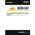 PIONEER SAFETY Bush Hat High Visibility With Reflective Tape Lime
