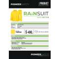 Rubberized Rain Suit Yellow 2 Piece (X Large)
