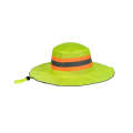 PIONEER SAFETY Bush Hat High Visibility With Reflective Tape Lime