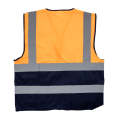 PIONEER SAFETY Vests Signaling With Zip Id Pocket Orange/Navy