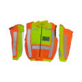 PIONEER SAFETY Jacket Metro Reflective Detachable Sleeve Orange/Lime