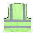 PIONEER SAFETY Vest Reflective Fluorescent Lime Medium Zip/Pocket