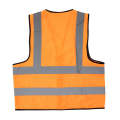 PIONEER SAFETY Vests Reflective Fluorescent Orange Zip Pocket Large ( 10 Pack )