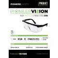 PIONEER SAFETY Safety Glasses Clear Anti Scratch Anti Fog