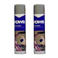 POWR Spray Paint Metal Silver 300ml ( 2 Pack )