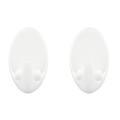 TESA Permanent Hooks Oval Large 2 Hooks White