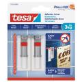 TESA Adhesive Screw Adjustable 2x3kg - Smooth and Solid Indoor Surfaces