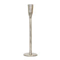 Candle Holder - Sculpted Silver 26cm