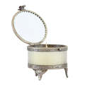 Candle - Silver Round Elevated