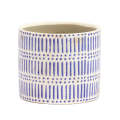 Ceramic Planter - Blue Dots & Dashes 10.5cm