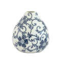 Ceramic Vase - Small Blue & White