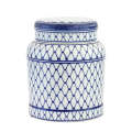 Ginger Jar - Blue & White Mesh 20cm