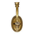 Hook - Oval Beaded Brass