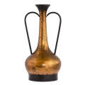 Metal Vase- Bronze & Ebony Handled