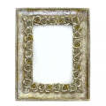 Picture Frame - Silver Antique Roses