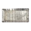 Tray - Rectangular Banded Silver