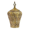 Trinket Box - Golden Tall Moroccan 28cm