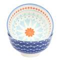 Bowl Small - Red, Blue & Teal 12cm