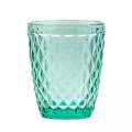 Drinking Glass - Diamonds Turquoise Tumbler 225ml