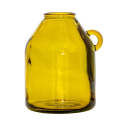 Glass Vase - Recycled Material Yellow Jug 26cm