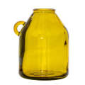 Glass Vase - Recycled Material Yellow Jug 26cm