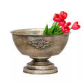 Metal Vase - Silver Large Pot