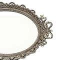 Perfume Tray - Silver Oval Mirror