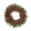 Wreath -Spring Ruskus With Twigs 52cm
