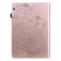 For Huawei MediaPad T5 10 inch Peacock Embossed Pattern TPU + PU Horizontal Flip Leather Case wit...