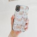 Double Color TPU Pattern Protective Case For iPhone XS / X(Coffee Dog)