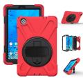 For Lenovo Tab M8 Shockproof Colorful Silicone + PC Protective Case with Holder & Hand Grip Strap...