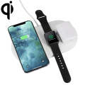 3 in 1 QI Wireless Charger for iPhone & AirPods & Apple Watch(White)