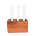 Candle Holder - Wooden - ThinkDeco - 3 holes