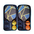 Pickleball Set Of 2 x Fiberglass Paddles, 4 Pickleball Balls & Carry Bag