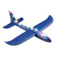 Foam Aeroplane Glider with Lights - Blue