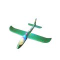 Foam Aeroplane Glider with Lights - Green