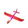 Foam Aeroplane Glider with Lights - Red