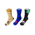 Adult Slipper Socks With Non Slip Grip Pads - Assorted Pack of 3 - Super Dad