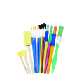 Paint Brush & Sponge Tip Brush Set - 15 Piece Set