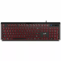 Genius SlimStar 260 Wired USB Multimedia Keyboard Black/Red 31310013402