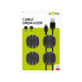 Goobay Cable Management 3-slots 4-piece Set Black 70398