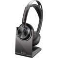 POLY Voyager Focus 2 Microsoft Teams Certified USB-A Headset with Charging Stand 77Y87AA