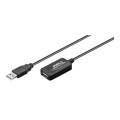 Goobay Active USB 2.0 Extension 10m Cable Black 95119