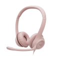 Logitech H390 USB Headset with Noise-Cancelling Mic - Rose 981-001281