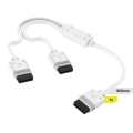 Corsair iCUE 600mm Y-Cable with Straight Connectors White Link Cable CL-9011132-WW
