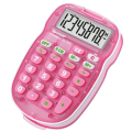 Sharp EL-S10BPK Hand-held Kids Coloured Calculator Pink